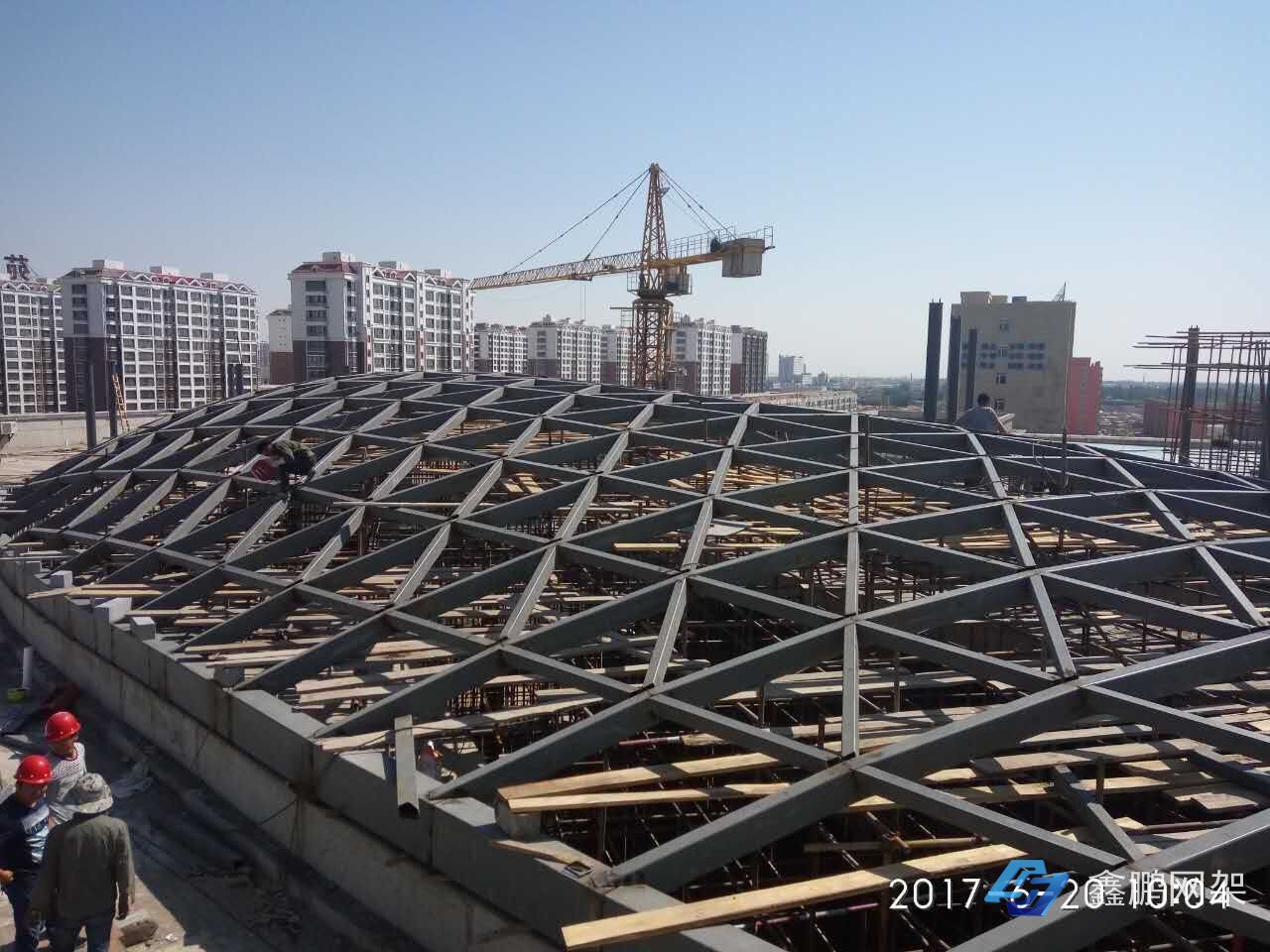 內蒙古婺源縣采光頂網架屋面
